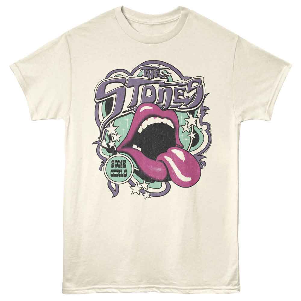 Natural Rolling Stones t-shirt featuring a Some Girls design