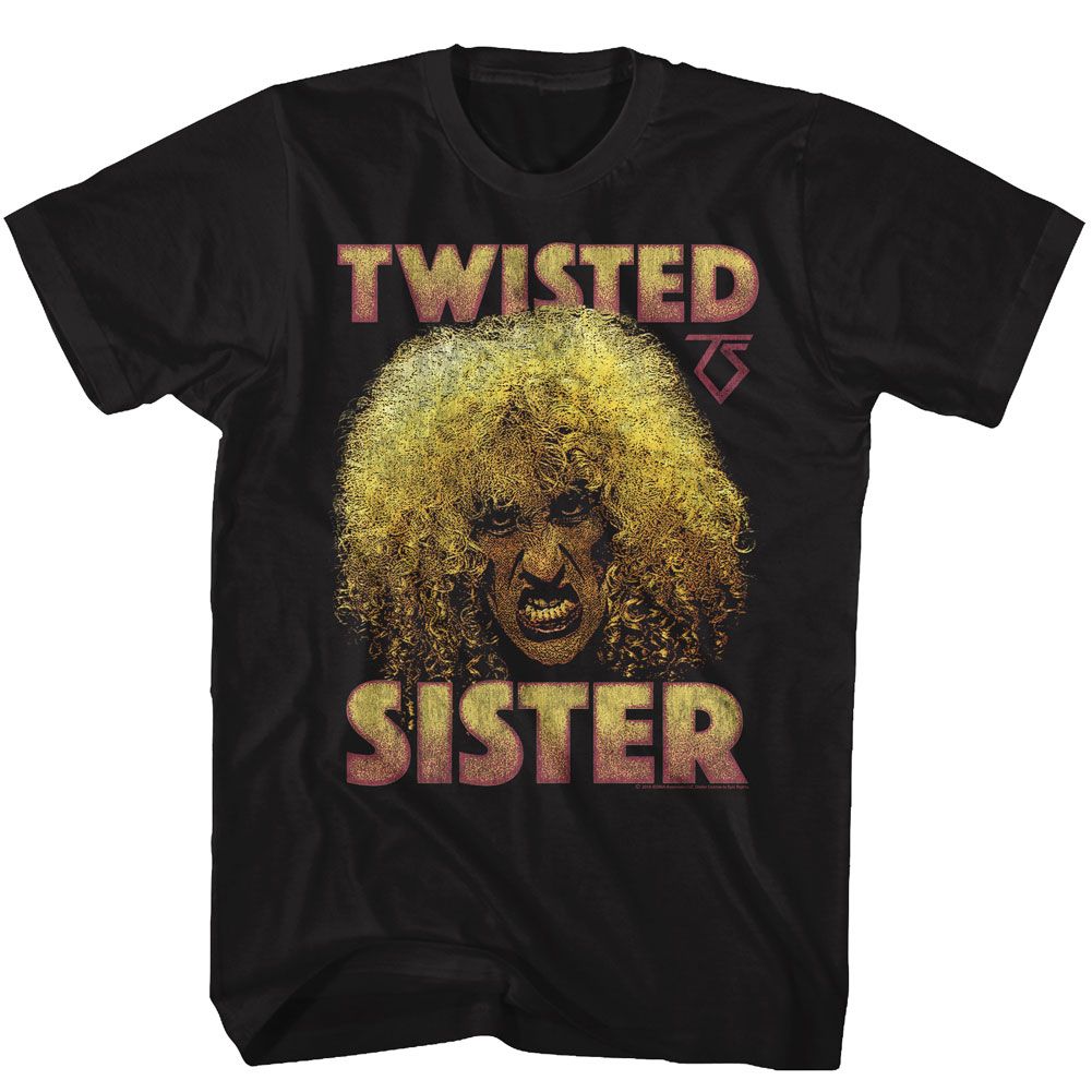 Black Twisted Sister t-shirt featuring a Dee Snider design