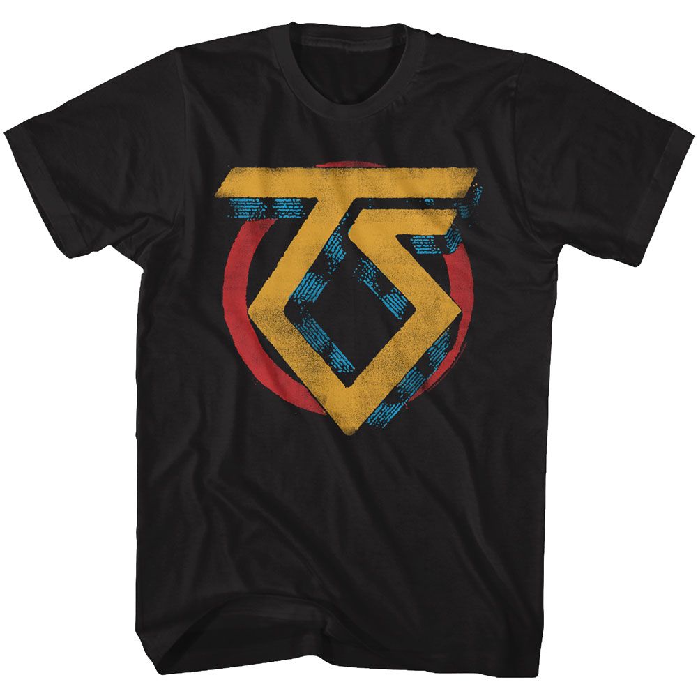 Black Twisted Sister t-shirt featuring a Vintage Logo design