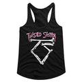 Twisted Sister Ladies Racerback - Bone Logo