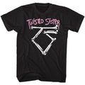 Black Twisted Sister t-shirt featuring a Bone Logo design