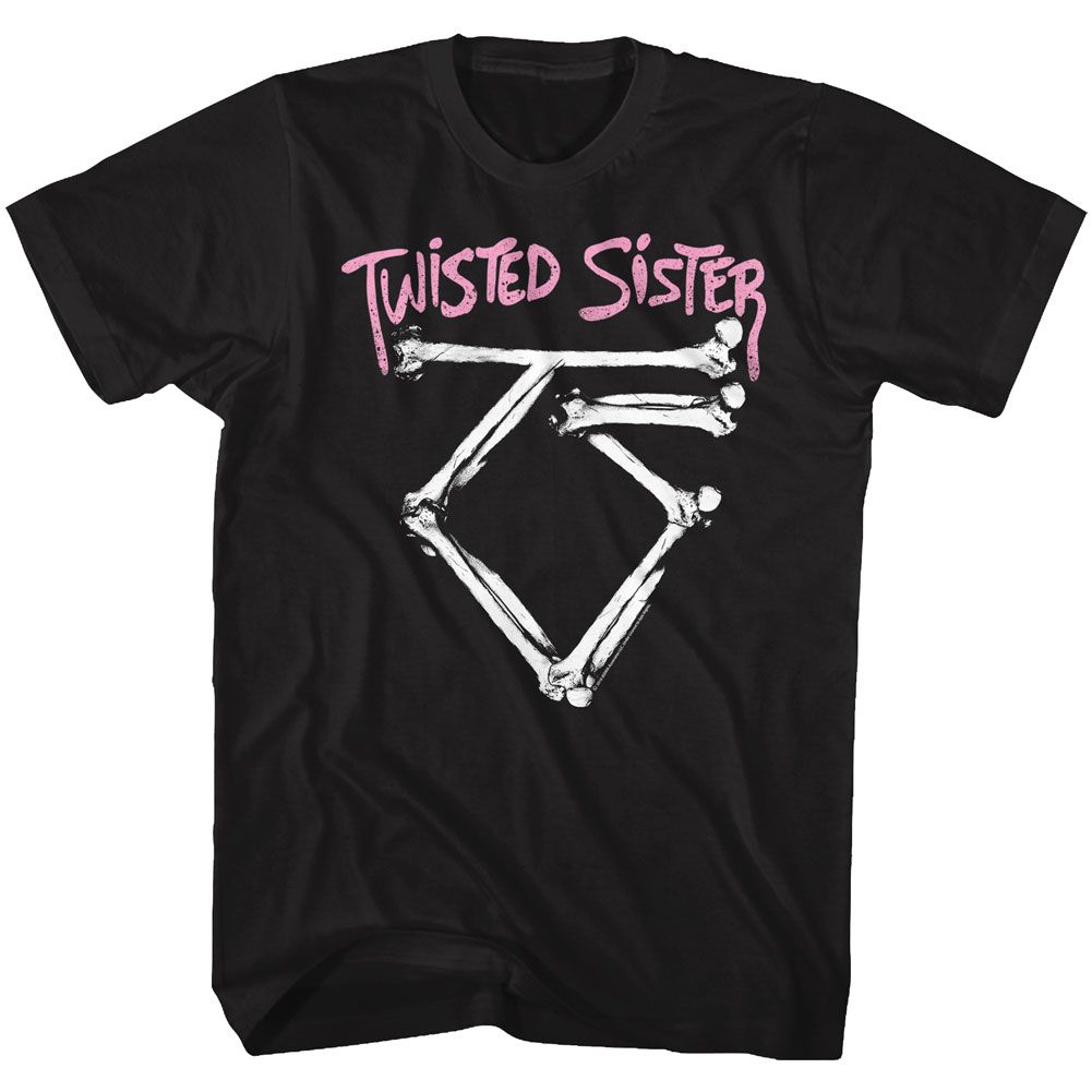 Black Twisted Sister t-shirt featuring a Bone Logo design