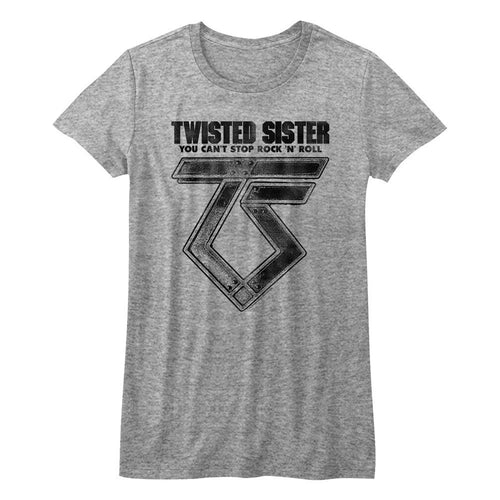 Twisted Sister Ladies T-Shirt - Can't Stop Rock 'n' Roll