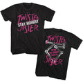 Black Twisted Sister t-shirt featuring a Not Gonna Take It Emblem design