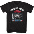 Black Twisted Sister t-shirt featuring a Stay Hungry Album design