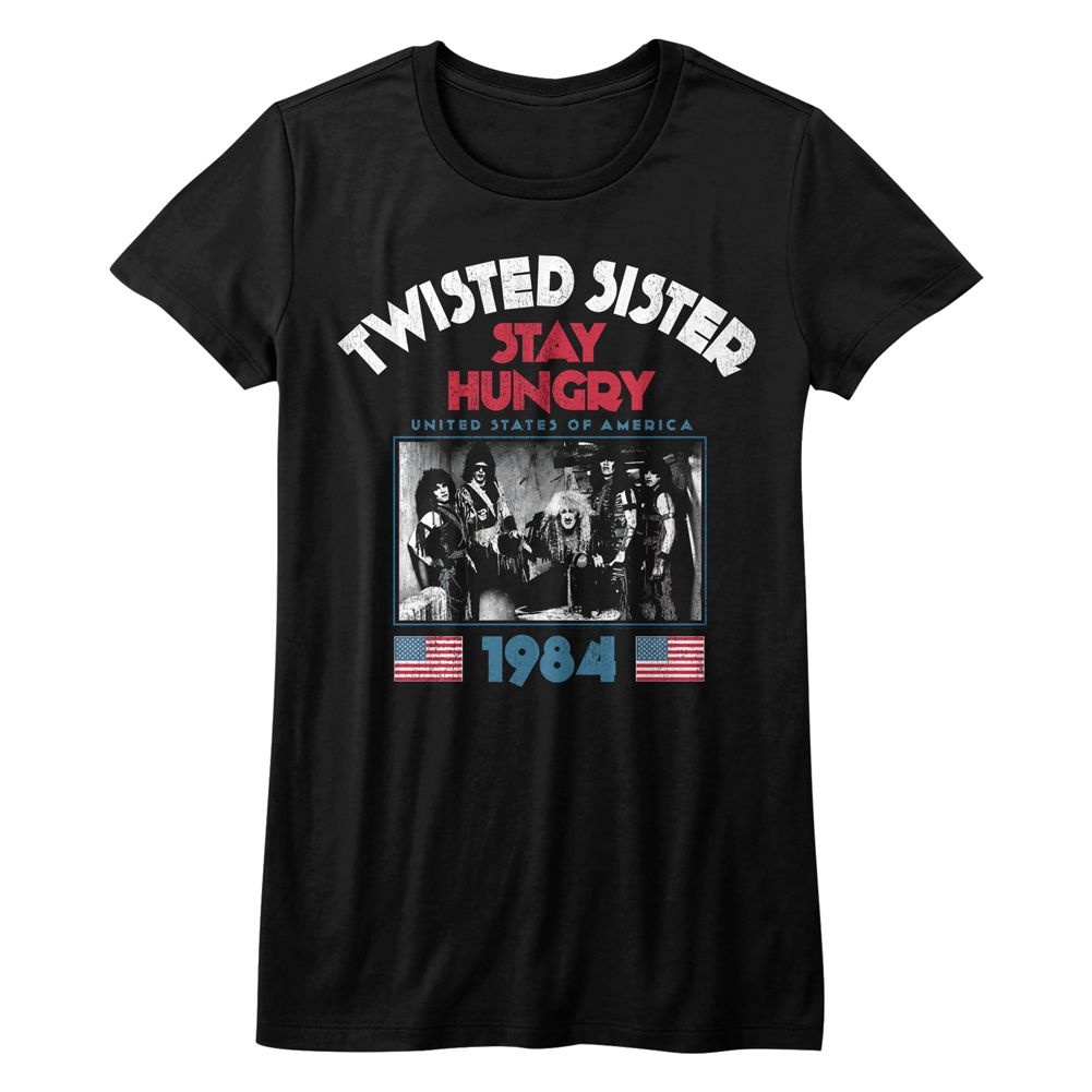 Twisted Sister Ladies T-Shirt - Stay Hungry Album