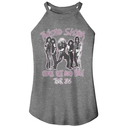 Twisted Sister Ladies Rocker Tank - Come Out and Play