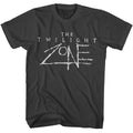 Smoke Gray The Twilight Zone t-shirt featuring a 80s Logo design