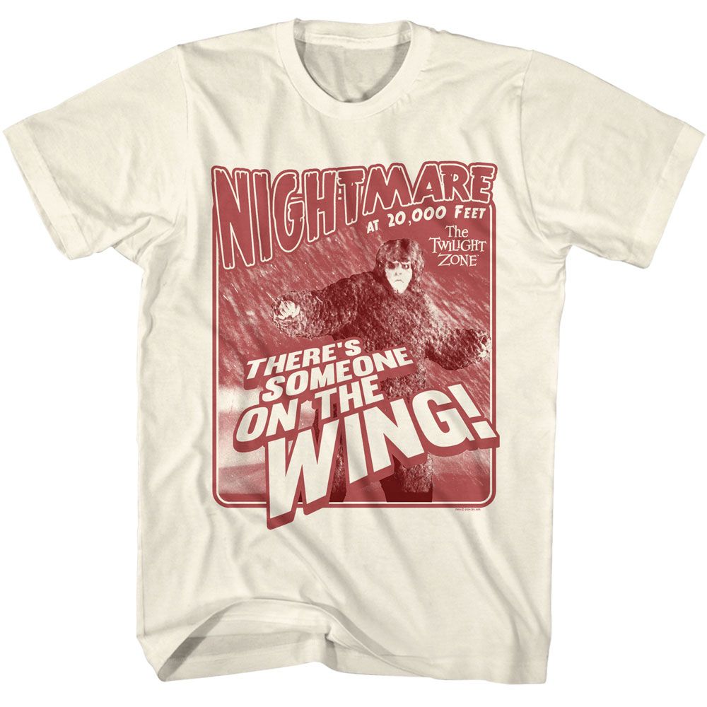 Natural The Twilight Zone t-shirt featuring a Nightmare design