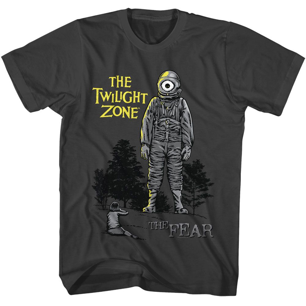 Smoke Gray The Twilight Zone t-shirt featuring a The Fear design