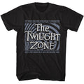 Black The Twilight Zone t-shirt featuring a You Unlocked This Door design