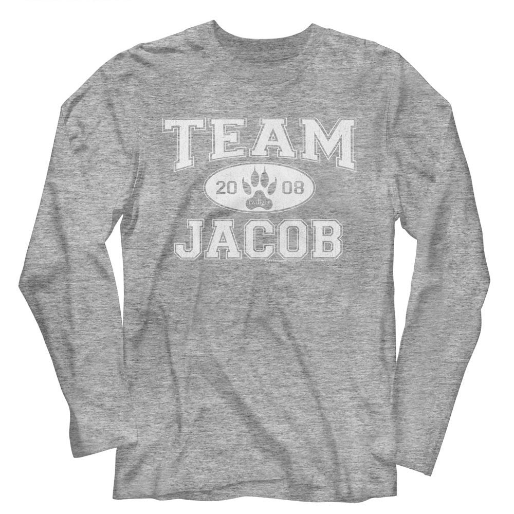 Twilight Long Sleeve T-Shirt - Team Jacob Graphite Heather