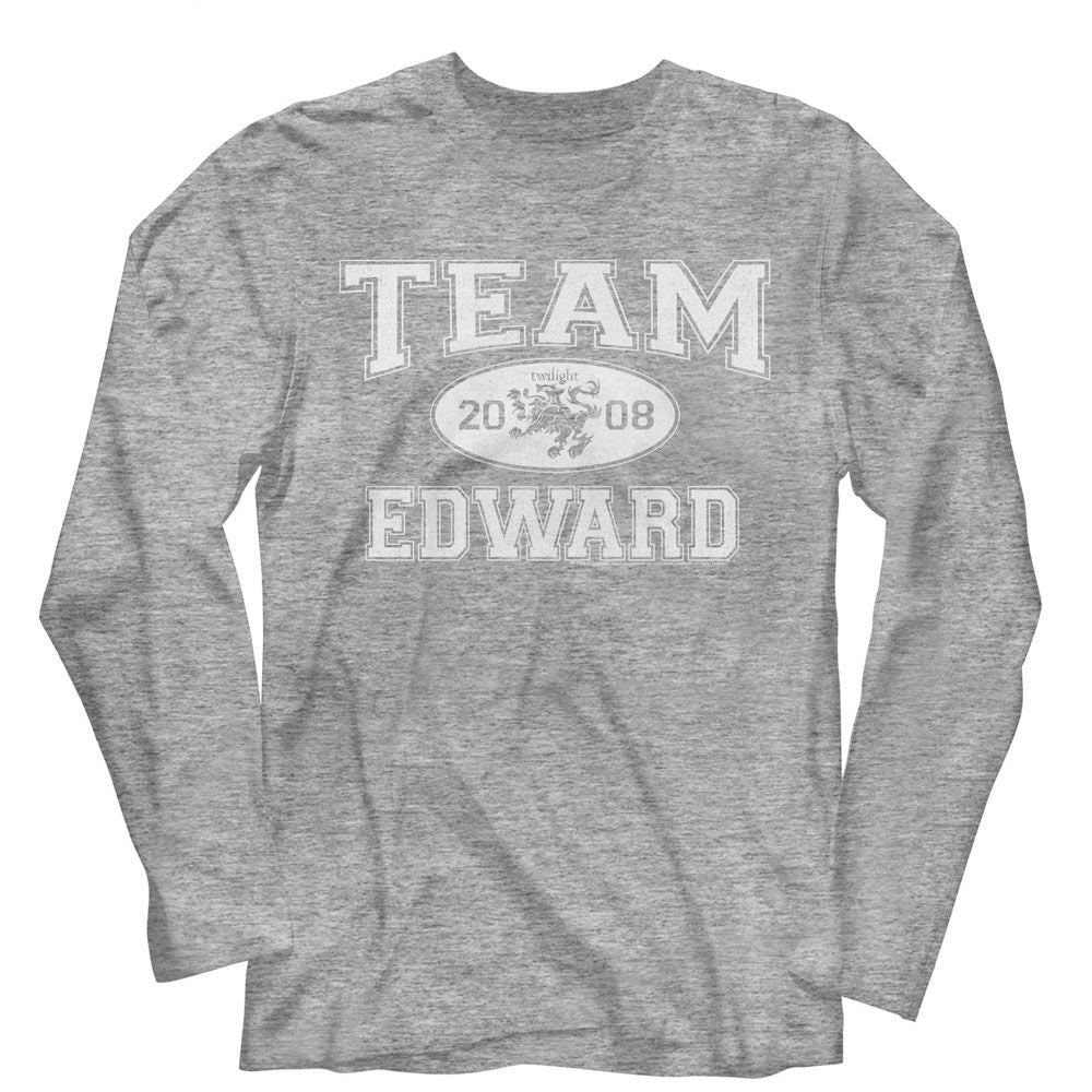 Twilight Long Sleeve T-Shirt - Team Edward Graphite Heather