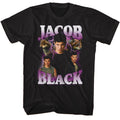Black Twilight t-shirt featuring a Jacob Black Lightning design