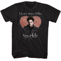 Black Twilight t-shirt featuring a Love the Sparkle design