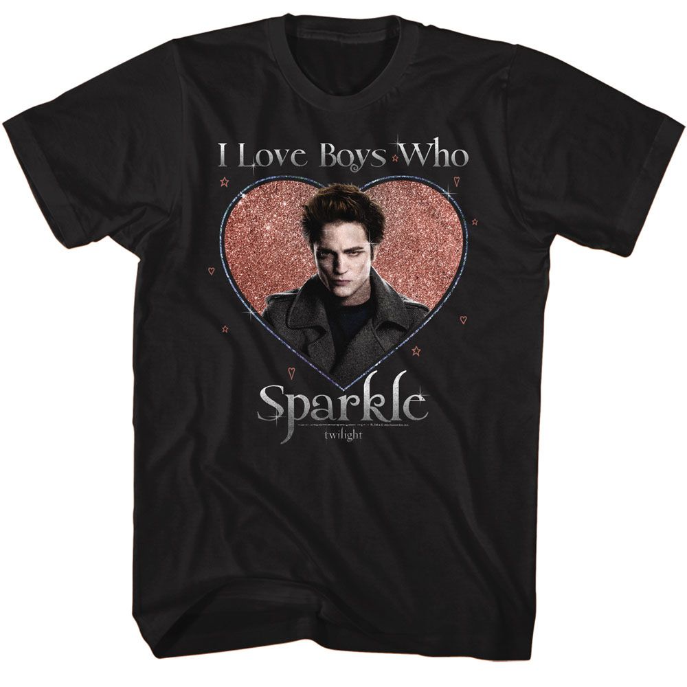 Black Twilight t-shirt featuring a Love the Sparkle design