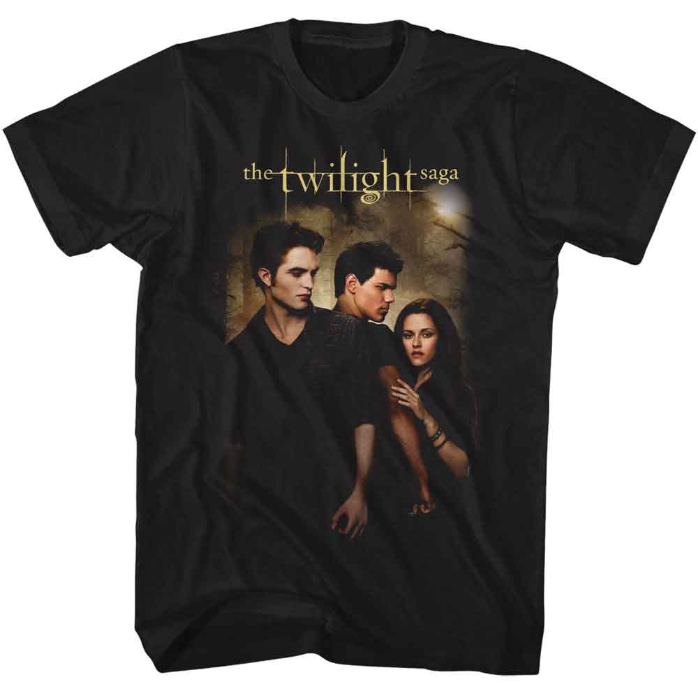 Black Twilight t-shirt featuring a New Moon Key Art design