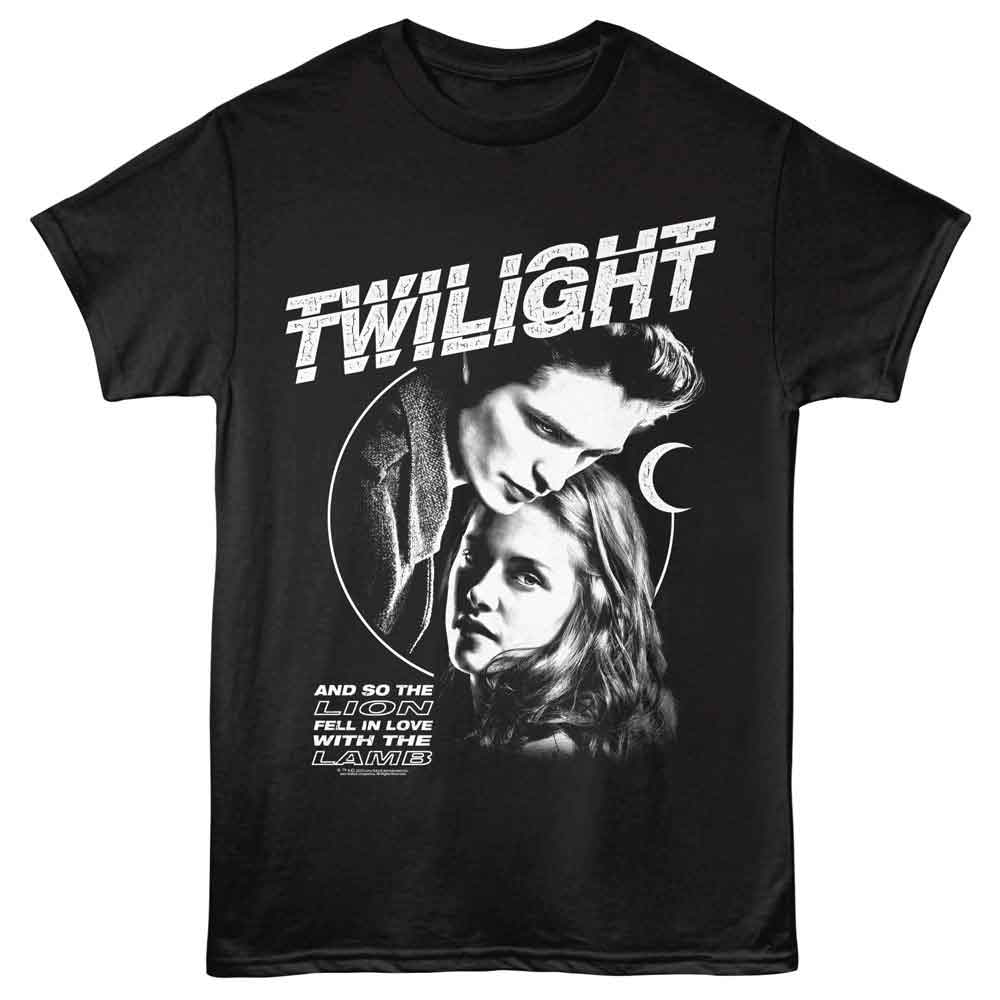 Black Twilight t-shirt featuring an Ed Bella Lion Lamb design