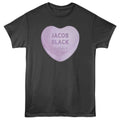 Smoke Gray Twilight t-shirt featuring a Jacob Candy Heart design