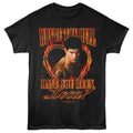 Black Twilight t-shirt featuring a Loca Flames Heart design