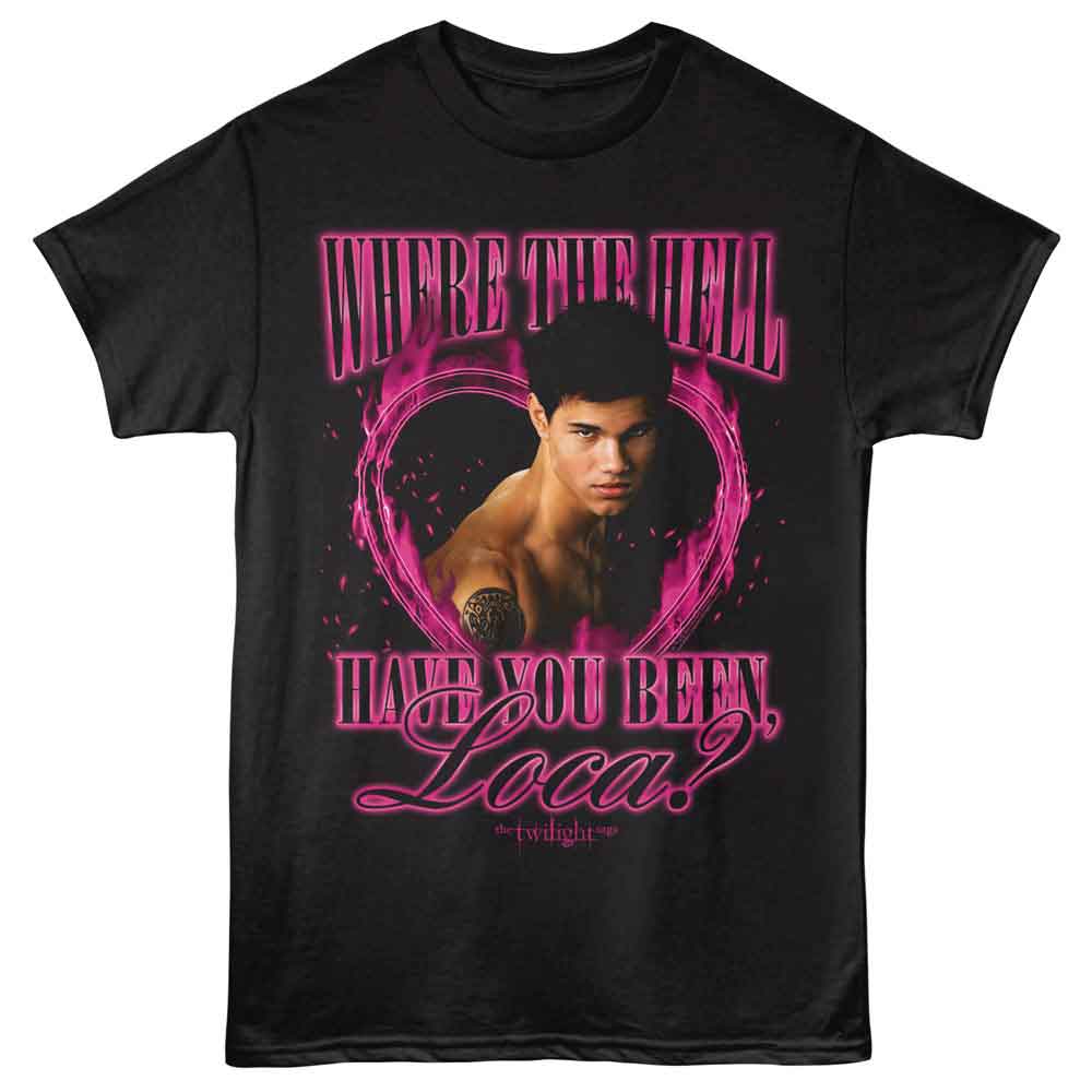 Black Twilight t-shirt featuring a Loca Flames Alt Color design
