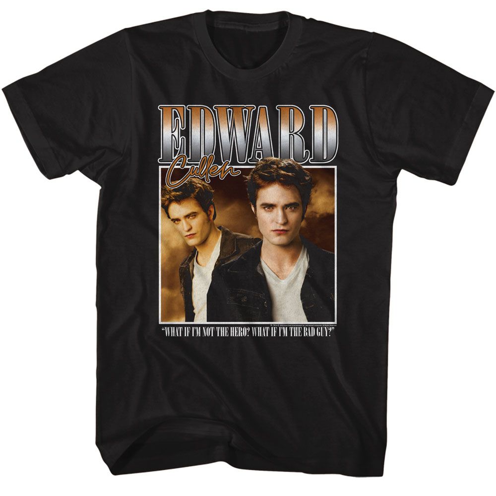 Black Twilight t-shirt featuring a Two Image Box design