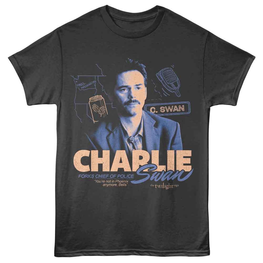 Smoke Gray Twilight t-shirt featuring a Chief of Police design