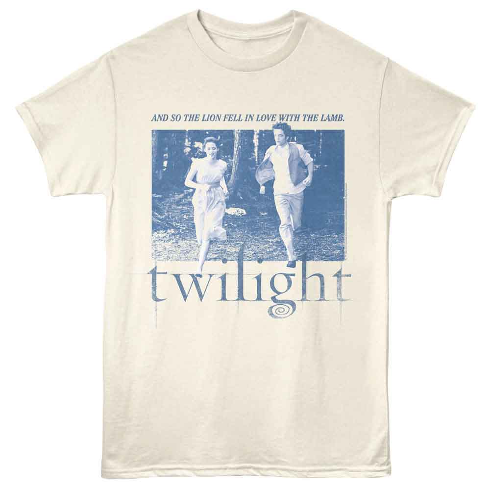 Natural Twilight t-shirt featuring a Bella and Edward Run design