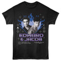 Black Twilight t-shirt featuring an Edward Jacob Y2K Inspired design