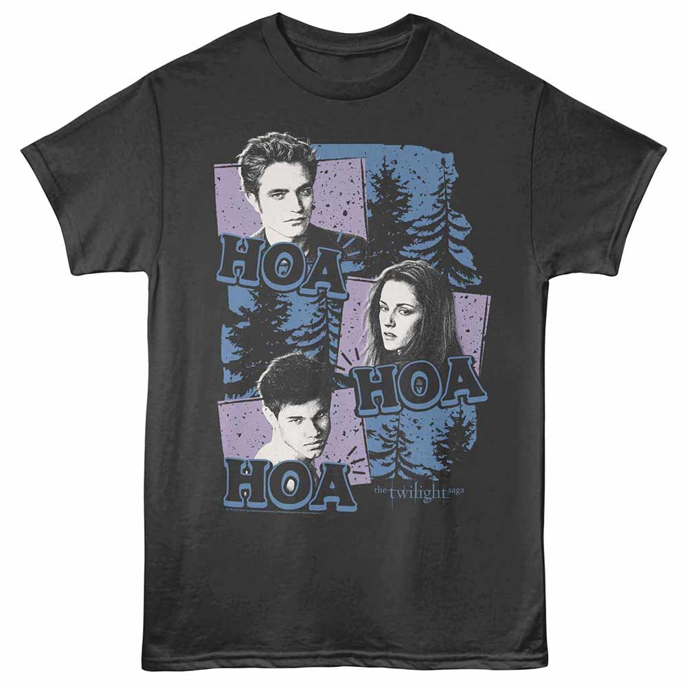 Smoke gray Twilight t-shirt featuring a Hoa Hoa Hoa design