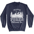 Twilight Long Sleeve Sweatshirt - The City of Forks Navy