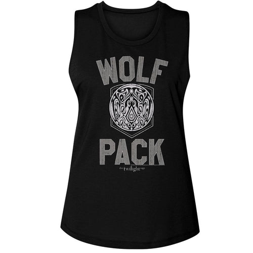 Twilight Ladies Muscle Tank - Wolf Pack