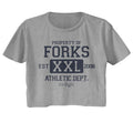 Twilight Ladies Crop Top - Forks Athletic Dept