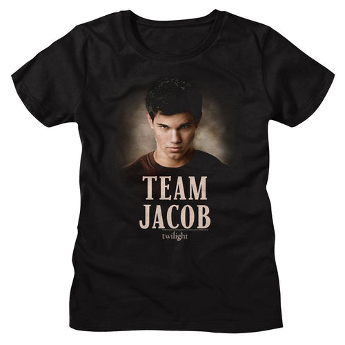 Twilight Ladies T-Shirt - Team Jacob Black