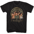 Black Twilight t-shirt featuring a Wolf Pack Group Photo design