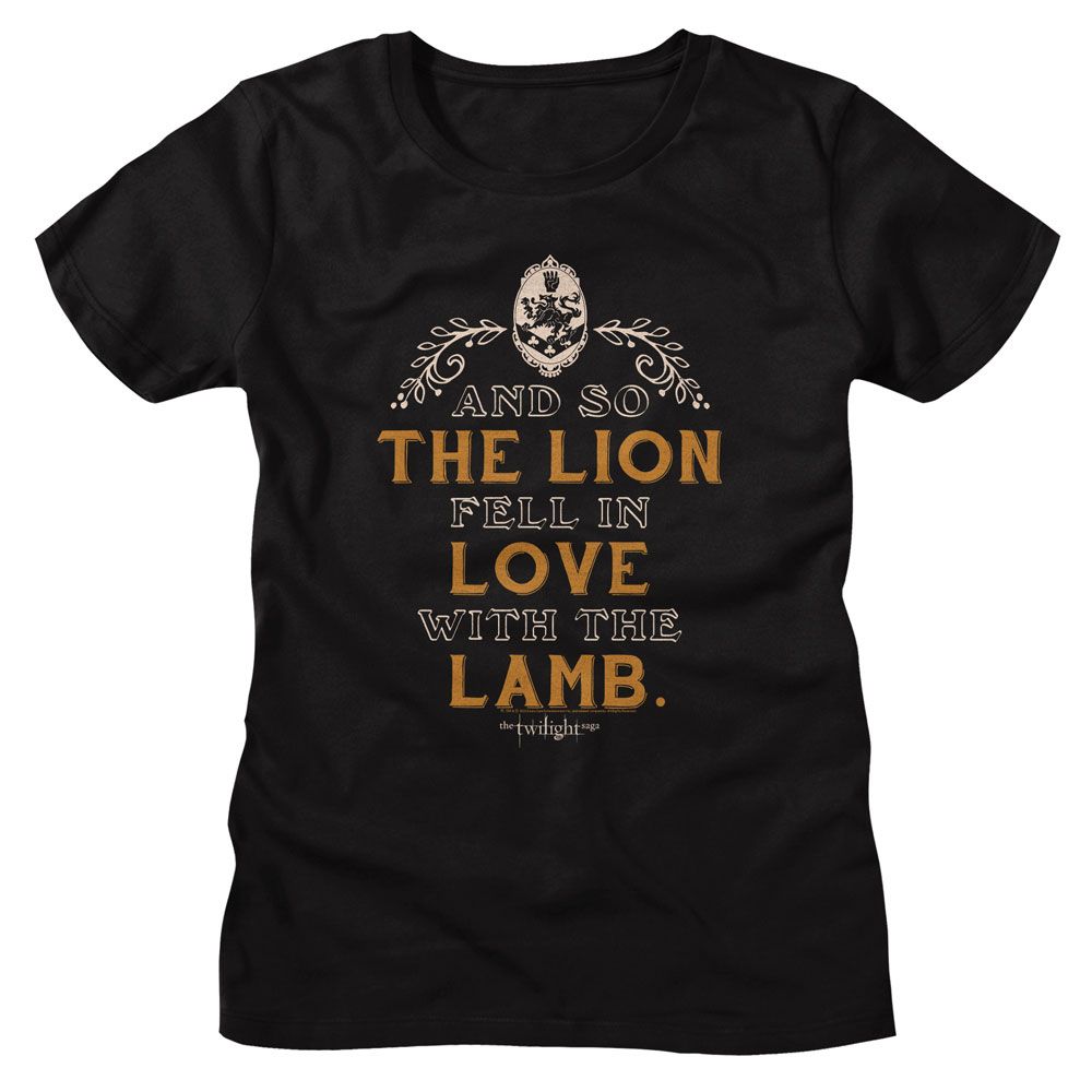 Twilight Ladies T-Shirt - Lion Lamb Quote