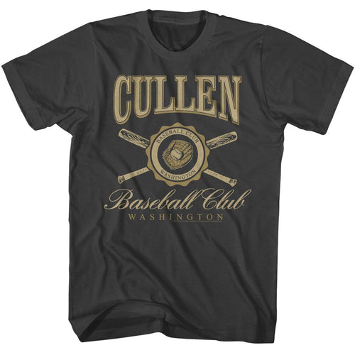Smoke Gray Twilight t-shirt featuring a Cullen Baseball Club design