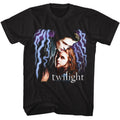Black Twilight t-shirt featuring a Lightning Strikes design