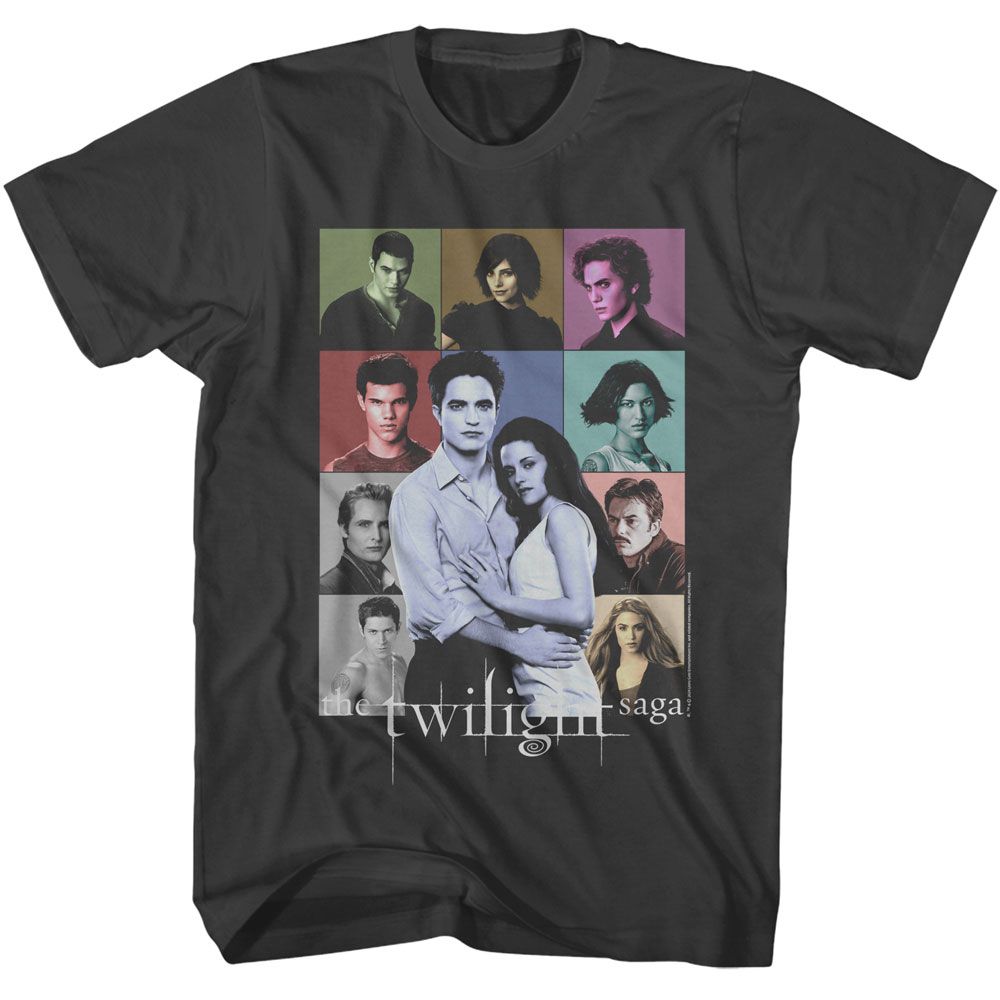 Smoke Gray Twilight t-shirt featuring a Cast Photos design