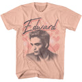 Peach Twilight t-shirt featuring an Edward Hearts design
