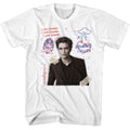 White Twilight t-shirt featuring an Edward Doodles design