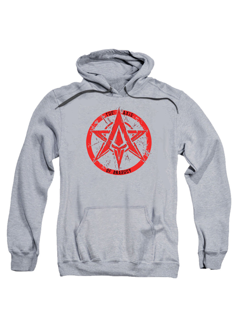 Gray The Axis of Anarchy Logo Hoodie
