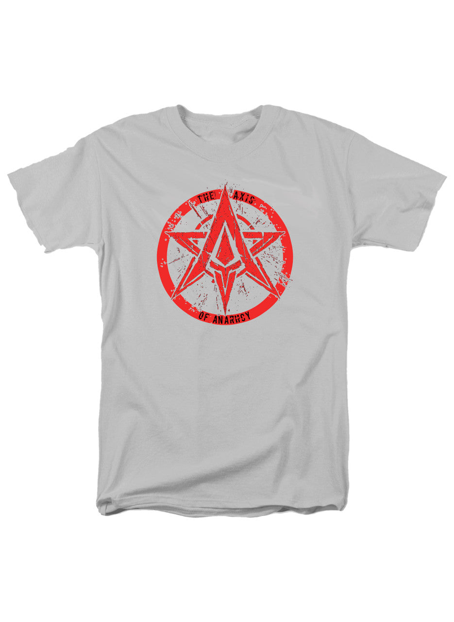 White The Axis of Anarchy Logo T-Shirt