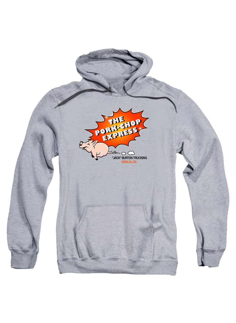 Gray The Pork Chop Express Hoodie
