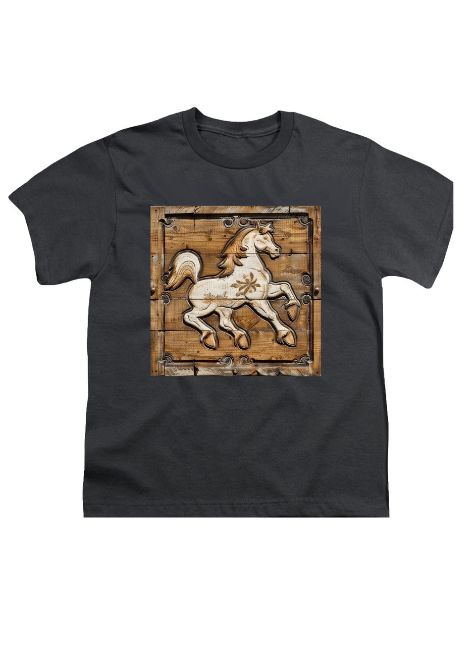 Charcoal The Prancing Pony Youth/Toddler T-Shirt