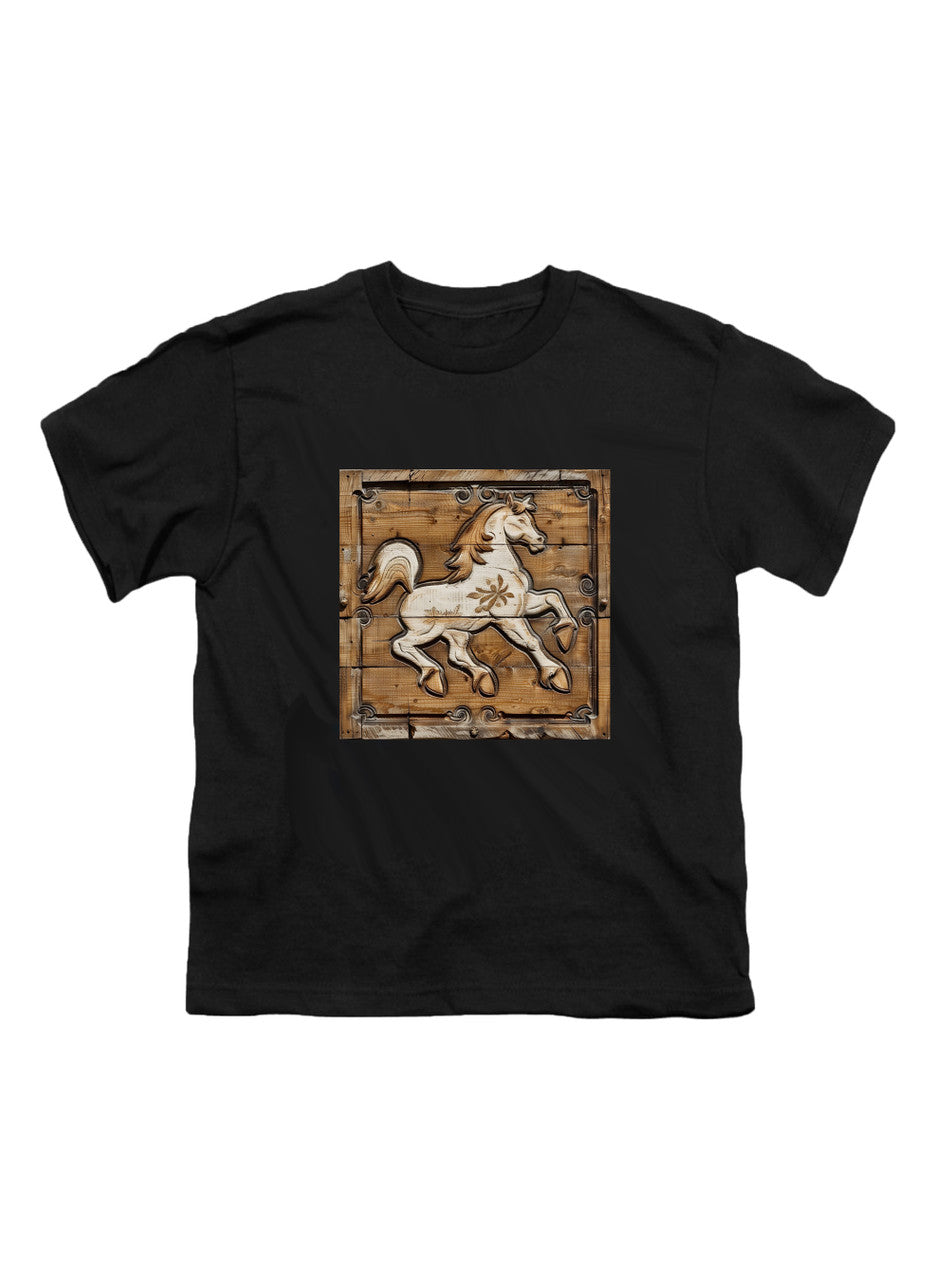 Black The Prancing Pony Youth/Toddler T-Shirt