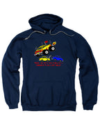 Navy There are Very Few Problems a Monster Truck Can't Solve Hoodie