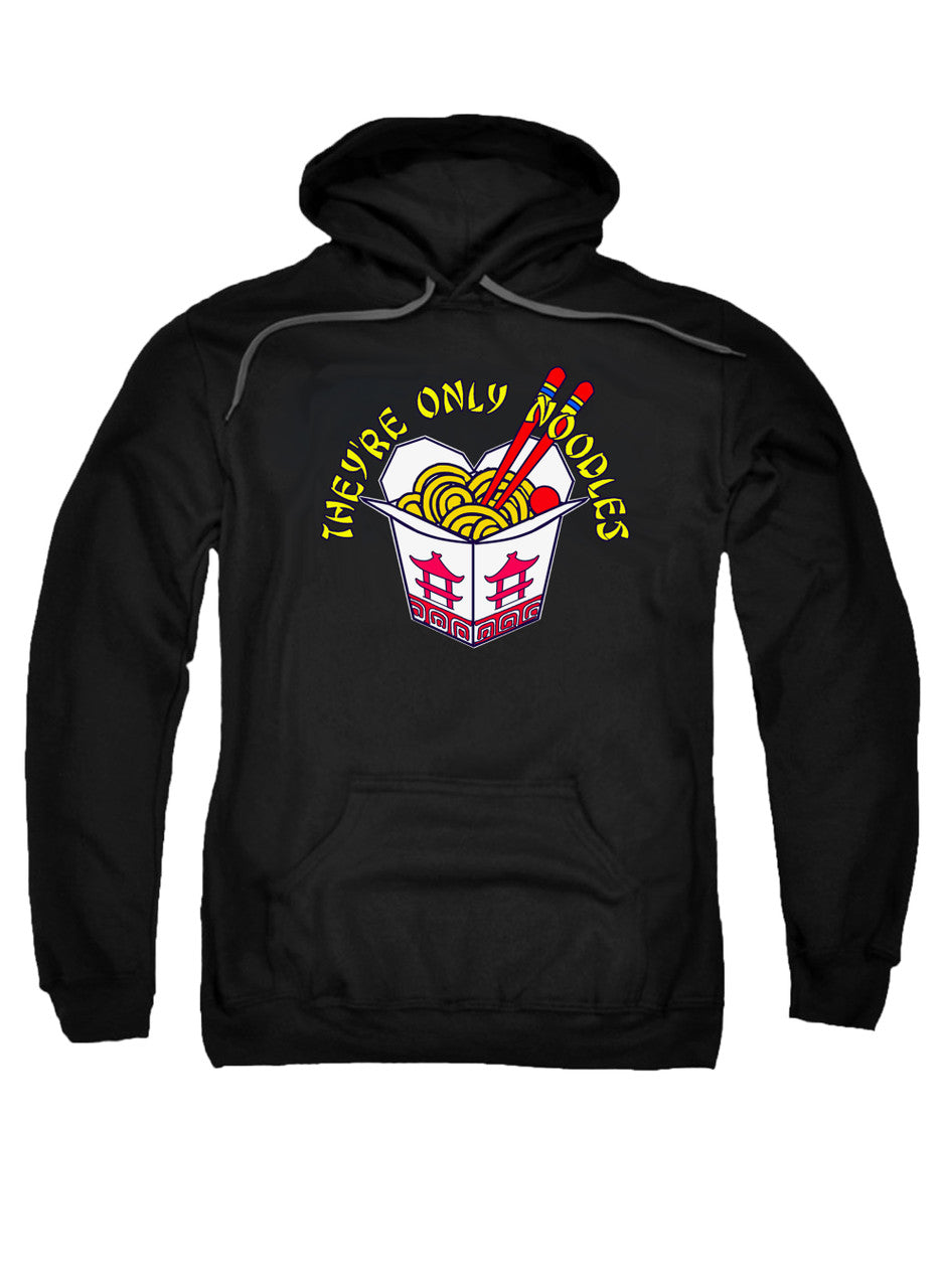 Black They're Only Noodles Hoodie