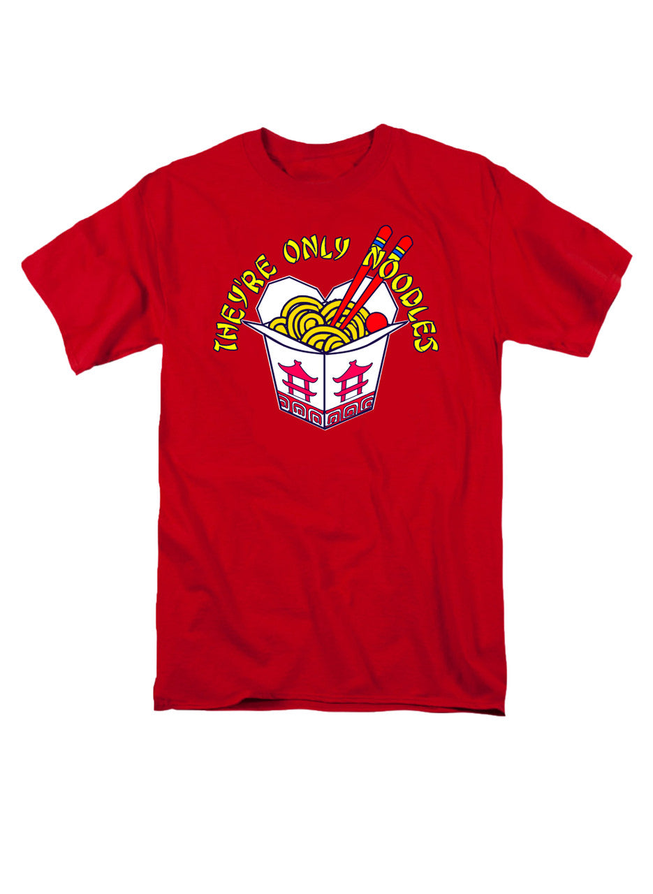 Red They're Only Noodles T-Shirt