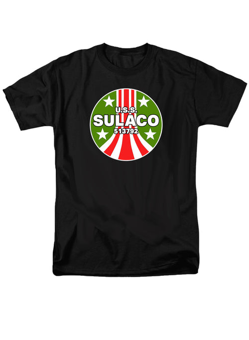 Black Transport Ship Logo T-Shirt